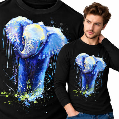 LONGSLEEVE ZWIERZĘTA SŁOŃ 1